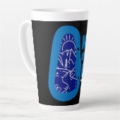 ペイネスフォードアルピニスニュージーランド カフェラテマグ (左アングル)