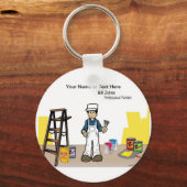 ペイパーソナライズされたター – 男性の漫画 キーホルダー (正面)