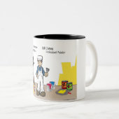 ペイパーソナライズされたター – 男性の漫画 ツートーンマグカップ (正面右)