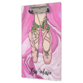 ペイパーソナライズされたルと白の大理石 クリップボード (左)