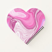 ペイパーソナライズされたルと白の大理石 ノートブック (裏面)