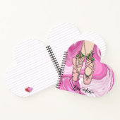 ペイパーソナライズされたルと白の大理石 ノートブック (内部)