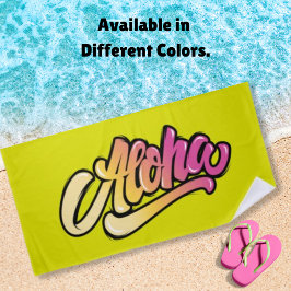 ペイファンキード |ゴールデンイエローアロハ ビーチタオル