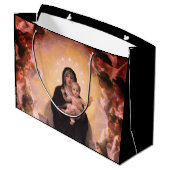 ペイフランスのトブーゲローマドンナと子供 ラージペーパーバッグ (裏面アングル)