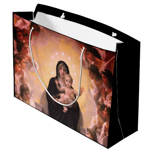 ペイフランスのトブーゲローマドンナと子供 ラージペーパーバッグ (裏面アングル)