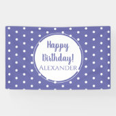 ペイモダンンクル水玉模様ハッピーバースデー 横断幕 (横)