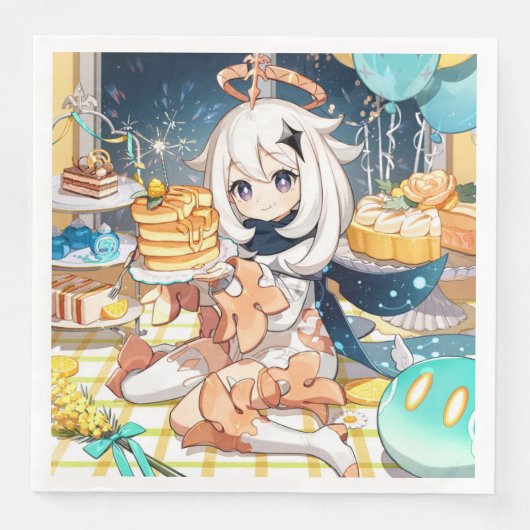 ペイモンゲンシンインパクトナプキン (正面)