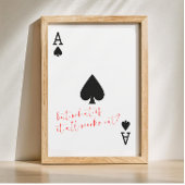 ペイリングカード記念ギフトエーススペード ポスター