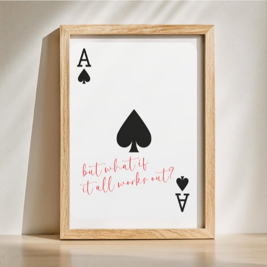 ペイリングカード記念ギフトエーススペード ポスター