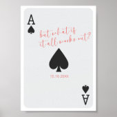 ペイリングカード記念ギフトエーススペード ポスター (正面)