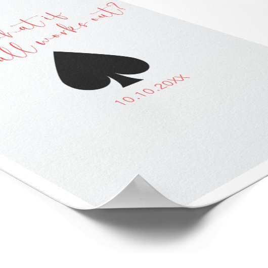 ペイリングカード記念ギフトエーススペード ポスター (角)