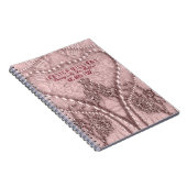 ペイルピ結婚ンクのヴィンテージレース&パーズ ノートブック (右側)