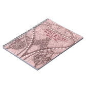 ペイルピ結婚ンクのヴィンテージレース&パーズ ノートブック (左側)