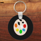 ペインアーティストパレ絵を描ットハロウィーンの衣装 キーホルダー (正面)