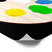 ペインアーティストパレ絵を描ットハロウィーンの衣装 ポスター (角)