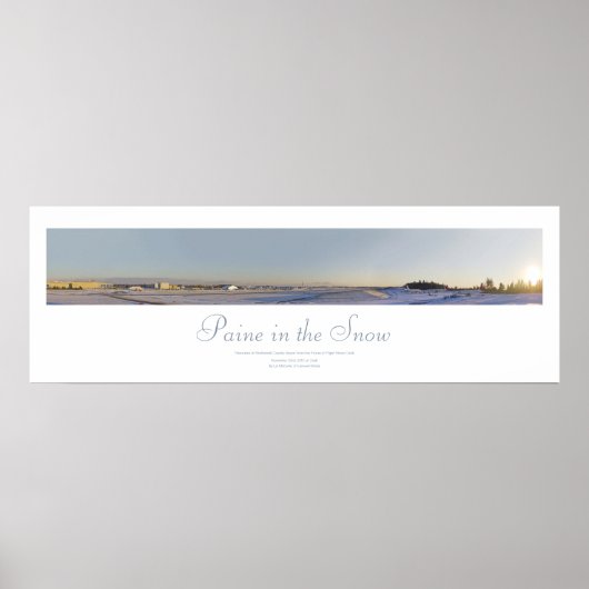 ペインインザスノープリント ポスター (正面)