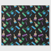 ペインタアンドデコレータ誕生日 ラッピングペーパー (フラット)