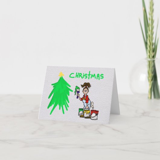 ペインタクリスマスカード シーズンカード (正面)