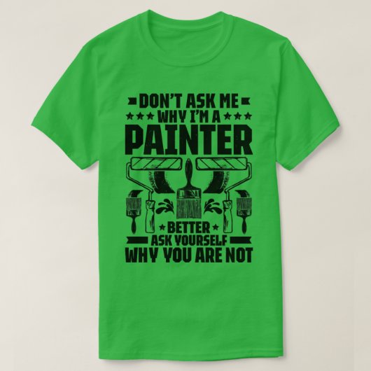 ペインタデコレータハウスペインター13 Tシャツ (デザイン正面)