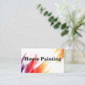 ペインタビジネスカードデザインテンプレート 名刺 (スタンド正面)