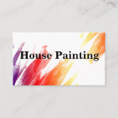 ペインタビジネスカードデザインテンプレート 名刺 (正面)