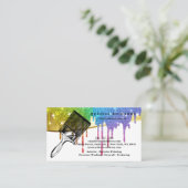 ペインタビジネスカード 名刺 (スタンド正面)