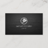 ペインタブ絵を描ラシアイコンつや消しメタルのスキル 名刺 (正面)