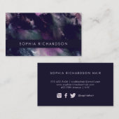 ペインタリー|ムーディモダンーダークスト絵を描ローク 名刺 (正面/裏面)