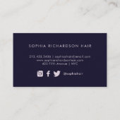 ペインタリー|濃モダンい絵を描線と金ゴールド 名刺 (裏面)