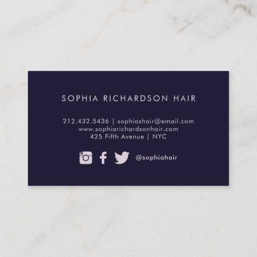 ペインタリー|濃モダンい絵を描線と金ゴールド 名刺 (裏面)