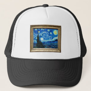ペインターによるフィンセント・ファン・ゴッホ星明かりの夜絵画 キャップ