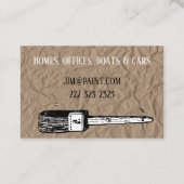 ペインターのための名刺 名刺 (裏面)