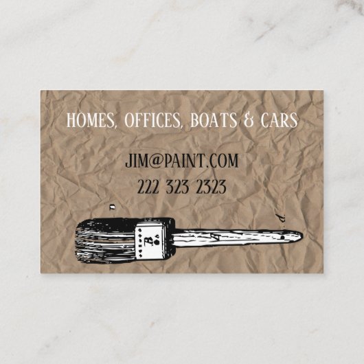 ペインターのための名刺 名刺 (裏面)