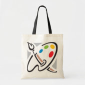 ペインターのパレットのトートバック トートバッグ (正面)