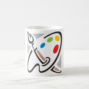ペインターのパレットのマグ コーヒーマグカップ