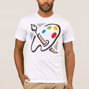 ペインターのパレットメンズTシャツ Tシャツ