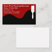 ペインターのプロフェッショナルのモダン 名刺 (正面/裏面)