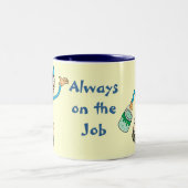 ペインターのマグのテンプレート ツートーンマグカップ (中央)