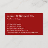 ペインターの名刺 名刺 (裏面)