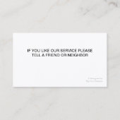 ペインターの名刺 名刺 (裏面)