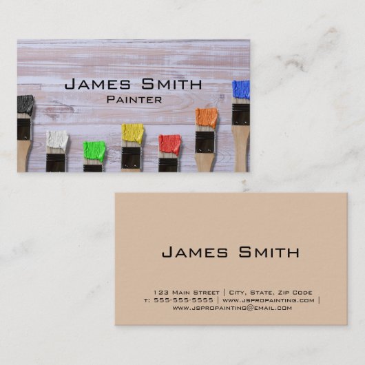 ペインターの名刺 名刺 (正面/裏面)