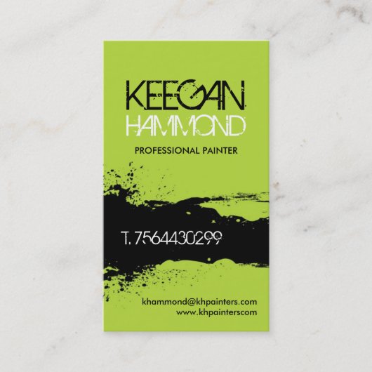 ペインターの名刺 名刺 (正面)