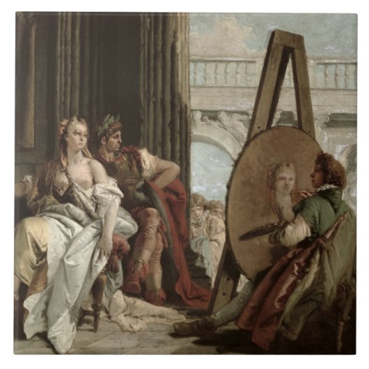 ペインターの家のアレキサンダーそしてCampaspe タイル (正面)