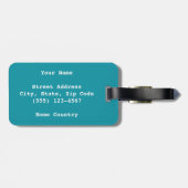 [ペインターの布]レインボーネクタイ染めラゲッジタグ ラゲッジタグ (裏面横)