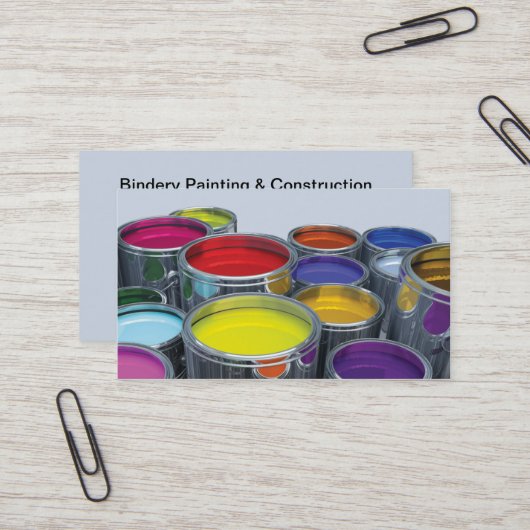 ペインターの端の名刺 名刺 (正面/裏面インサイチュ)