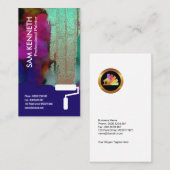 ペインターの蛍光壁のペンキの新しいレンガ壁 名刺 (正面/裏面)