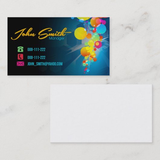 ペインターのSplatの名刺 名刺 (正面/裏面)