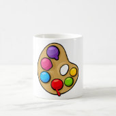 ペインターアートパレットアーティス絵を描トコーヒーマグ コーヒーマグカップ (中央)