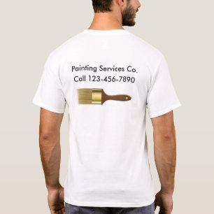 ペインターサービス仕事のワイシャツ Tシャツ