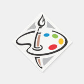 ペインターパレット紙ナプキンス スタンダードカクテルナプキン (角)